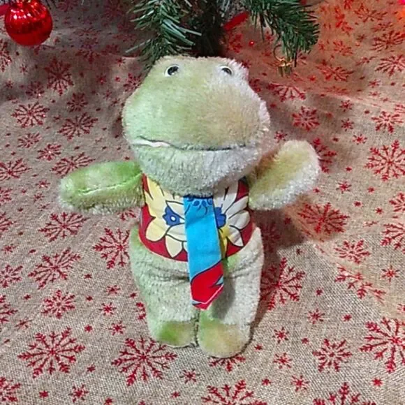 🌍5/$10🌏 Vintage Frog Hawaiian Shirt and Tie - Picture 1 of 6